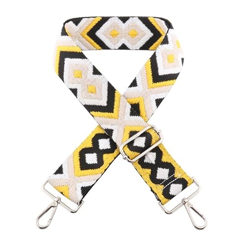 5cm/1.97" Wide Umhängetasche Gurt für Umhängetasche Handtaschen Gepäckgurte Ethnische Geldbörse Gurte Ersatz Silberne Schließe A8 von MOISTRI