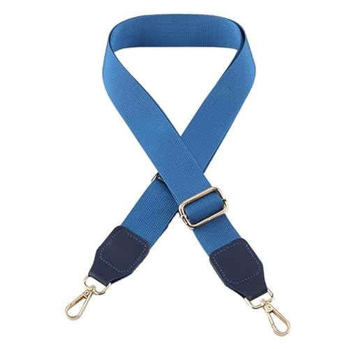 Breiter Geldbörsengurt Verstellbare Taschengurte Ersatz Crossbody Schultergurt für Sling Geldbörsen & Handtaschen Schwarzer Verschluss Blau von MOISTRI