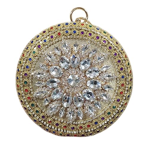 Geldbörse Bling Geldbörse Strass Geldbörsen Fun Clutch Geldbörsen für Frauen Strass Clutch Geldbörsen für Frauen Glitzernde Tasche Gold von MOISTRI