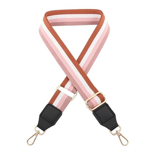 Geldbörse Gurt Ersatz Crossbody Geldbörse Gurt für Frauen Verstellbarer Handtaschengurt für Umhängetasche Streifen Schwarzer Verschluss A2-P1 von MOISTRI