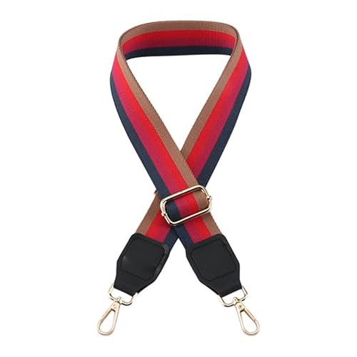 Geldbörse Gurt Ersatz Crossbody Geldbörse Gurt für Frauen Verstellbarer Handtaschengurt für Umhängetasche Streifen Schwarzer Verschluss A7-P1 von MOISTRI