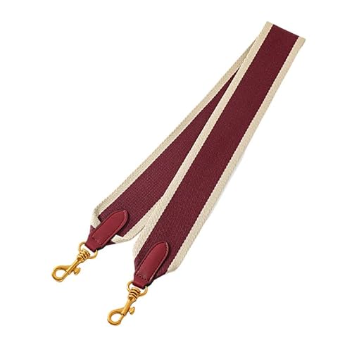 Geldbörse Gurte Ersatz Universal Breiter Schultergurt für Taschen Umhängetasche Gurte für Handtaschen Verschluss aus Messing Gold Burgunder von MOISTRI