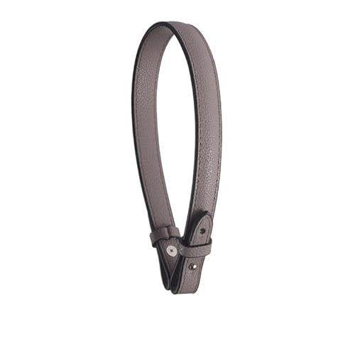 Geldbörse Riemen Ersatz genarbtes Leder Taschengurt für Handtaschen Schulter Leder Handschlaufe für Geldbörse Silber Rivet Grau von MOISTRI