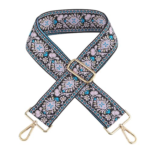 Jacquard Stickerei Bag Strap Ersatz Crossbody Handtaschenarmband Verstellbare Handtasche Schultertasche Strap Silberverschluss Stil 03 von MOISTRI