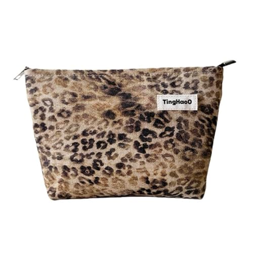 Kosmetiktasche für Frauen Damen Make-up Tasche ZippeRot Make-up Organizer Reise Kulturbeutel Make-up Tasche (Mittel) Braun von MOISTRI