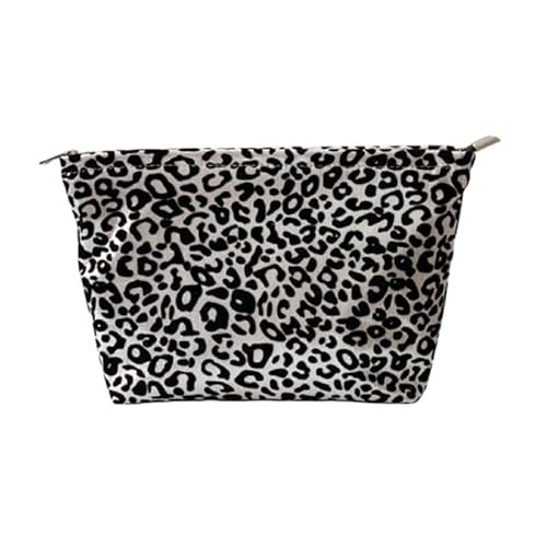 Kosmetiktasche für Frauen Damen Make-up Tasche ZippeRot Make-up Organizer Reise Kulturbeutel Make-up Tasche (Mittel) Silber von MOISTRI