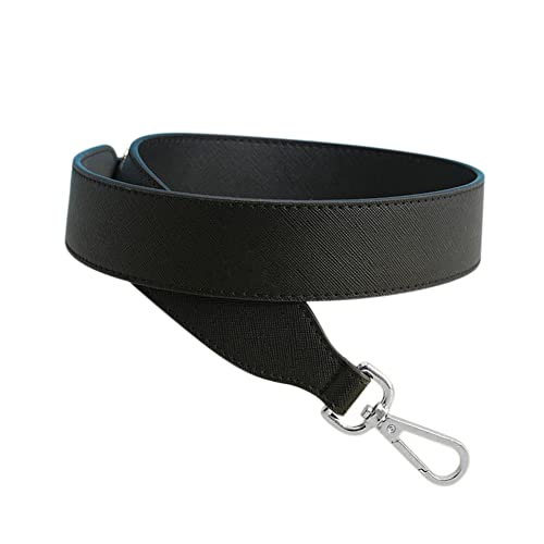 Kunst Lederriemen Damen Tragegurt Schultergurt Taschengurt Mit Karabinerhaken Metall Für Tasche Geldbörse Kameratasche Clutch (Schwarz) von MOISTRI