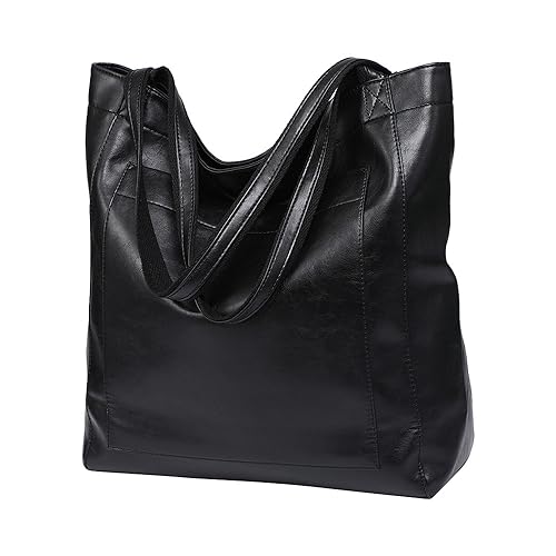 MOISTRI Mode Tragetaschen Geldbörsen und Handtaschen für Frauen Weiches Kunstleder Geldbörse Umhängetasche Top Griff Umhängetaschen Geldbörse Schwarz von MOISTRI