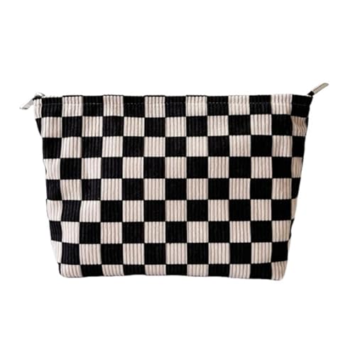 Make-up-Tasche Reise Kosmetiktasche Gitter Kulturbeutel mit Reißverschluss Tragbare Make Up Organizer Reise Kompakte Taschen (Groß) von MOISTRI