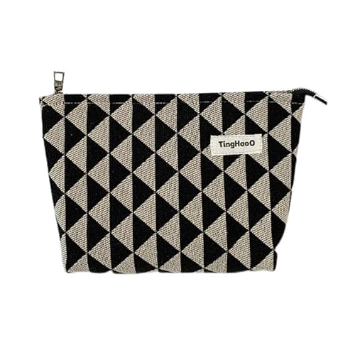 Make-up-Tasche Stitch Geometry Make-up-Organizer Robuste Reise-Kulturbeutel Reisetasche Reisetasche für Reiseutensilien für Frauen (Mittel) von MOISTRI
