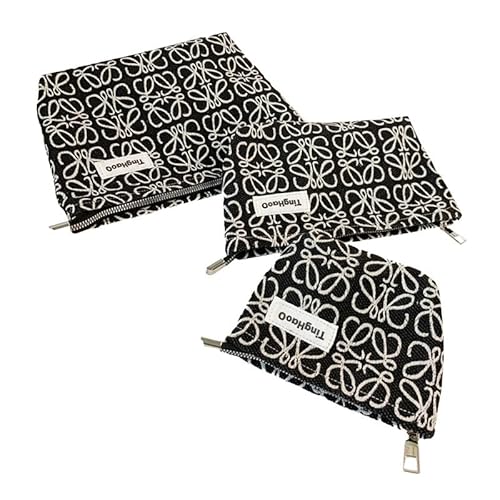 Make-up-Tasche mit Insektenmuster Make-up-Organizer Kosmetiktasche für Frauen Mädchen Reise-Kulturbeutel mit Reißverschlusstasche (3 Stück) von MOISTRI