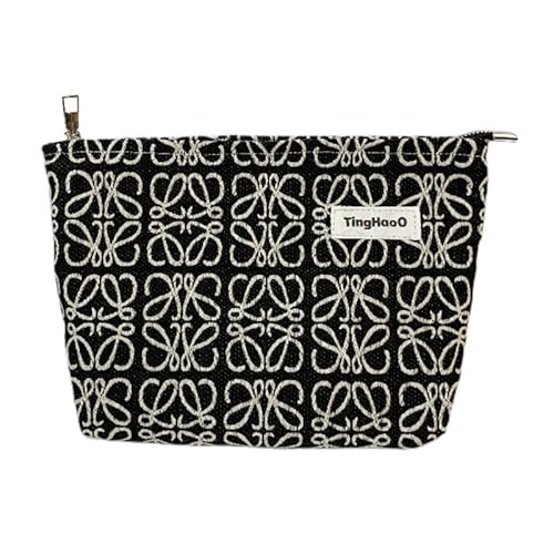 Make-up-Tasche mit Insektenmuster Make-up-Organizer Kosmetiktasche für Frauen Mädchen Reise-Kulturbeutel mit Reißverschlusstasche (Groß) von MOISTRI