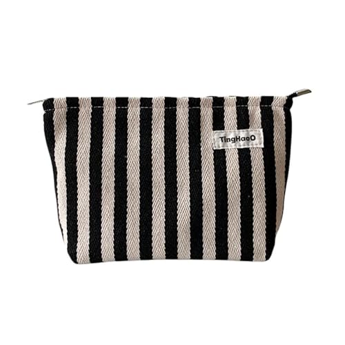 Make-up-Taschen Zebra Streifen Make-up-Organizer-Taschen Reise-Kulturbeutel Kosmetiktasche für Reise-Essentials für Frauen (Mittel) von MOISTRI