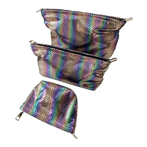 Reisetasche Make-up-Tasche Reise-Kulturbeutel für Frauen Make-up-Kosmetiktasche mit Reißverschluss Make-up-Beutel-Tasche Organizer (3 Stück) von MOISTRI