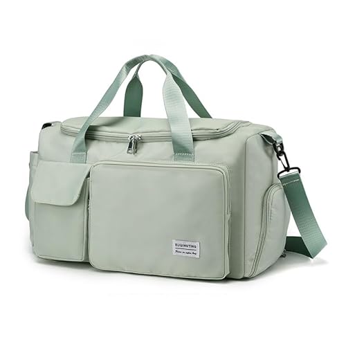 Seesack mit Schuh und Nassfach Sporttasche für Damen und Herren Seesack für Übernachtungsreisen Sport Trainingstasche Grün von MOISTRI