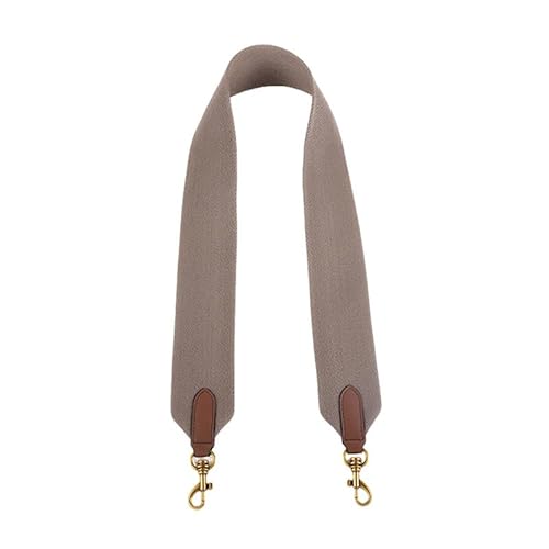 Tasche Geldbörse Gurt Ersatz Schultergurt für Canvas Tote Handtasche Gurt für Umhängetasche Verschluss aus Messing Gold Dunkelgrau von MOISTRI