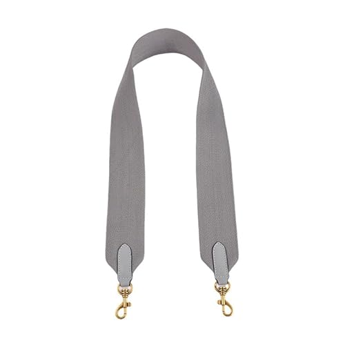 Tasche Geldbörse Gurt Ersatz Schultergurt für Canvas Tote Handtasche Gurt für Umhängetasche Verschluss aus Messing Gold Grau von MOISTRI