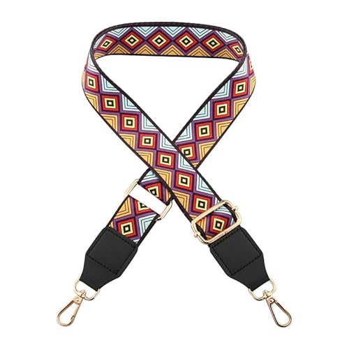 Tasche Gurt Schultergurt Geldbörse Gurt Ersatz Crossbody Ethno Print Umhängetasche Gurt Handtasche Gurt Goldener Verschluss J7-P1 von MOISTRI
