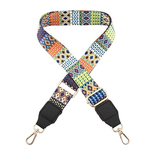 Tasche Gurt Schultergurt Geldbörse Gurt Ersatz Crossbody Ethno Print Umhängetasche Gurt Handtasche Gurt Schwarzer Verschluss J34-P1 von MOISTRI