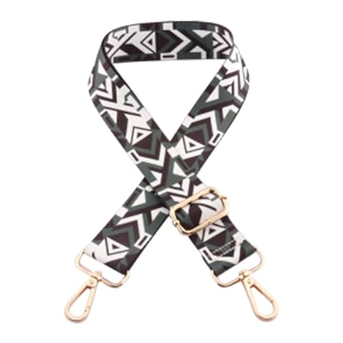 Tasche Gurte Ersatz Crossbody Umhängetasche Geldbörse Gurt Mehrfarbiger Gitarrengurt für Damenhandtasche Goldener Verschluss J54-A1 von MOISTRI