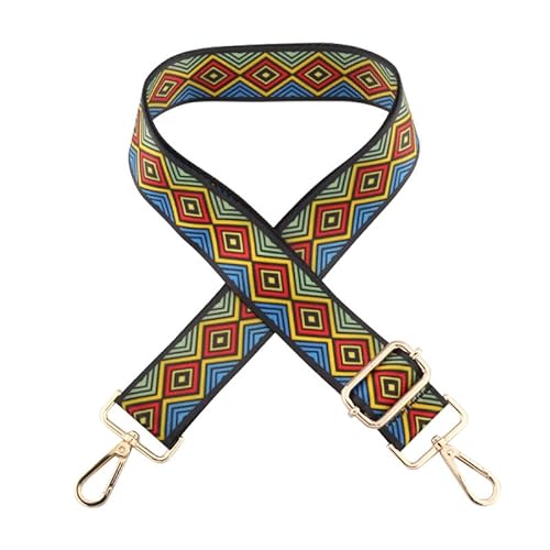 Tasche Gurte Ersatz Crossbody Umhängetasche Geldbörse Gurt Mehrfarbiger Gitarrengurt für Damenhandtasche Silberne Schließe J10 von MOISTRI