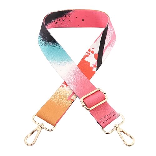 Tasche Gurte Ersatz Crossbody Umhängetasche Geldbörse Gurt Mehrfarbiger Gitarrengurt für Damenhandtasche Silberne Schließe J105 von MOISTRI