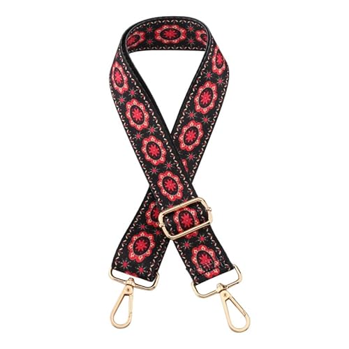 Tasche Gurte Ersatz Crossbody Umhängetasche Geldbörse Gurt Mehrfarbiger Gitarrengurt für Damenhandtasche Silberne Schließe J126 von MOISTRI