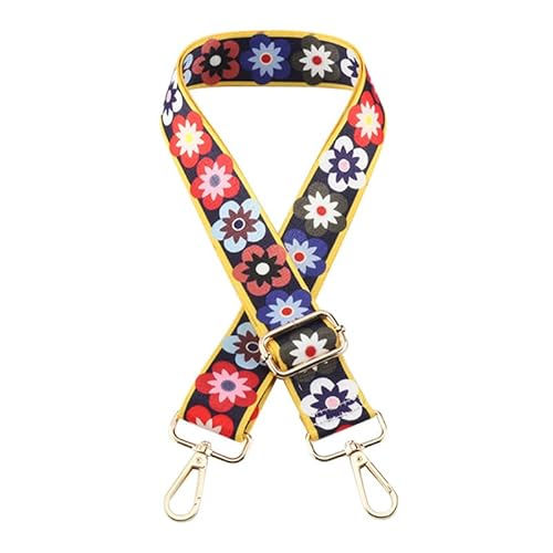 Tasche Gurte Ersatz Crossbody Umhängetasche Geldbörse Gurt Mehrfarbiger Gitarrengurt für Damenhandtasche Silberne Schließe J133-A3 von MOISTRI