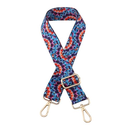 Tasche Gurte Ersatz Crossbody Umhängetasche Geldbörse Gurt Mehrfarbiger Gitarrengurt für Damenhandtasche Silberne Schließe J158 von MOISTRI