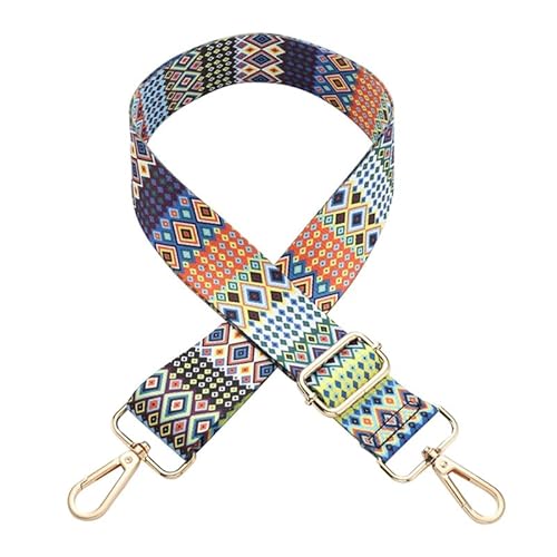 Tasche Gurte Ersatz Crossbody Umhängetasche Geldbörse Gurt Mehrfarbiger Gitarrengurt für Damenhandtasche Silberne Schließe J34 von MOISTRI