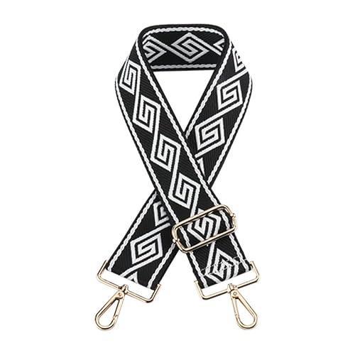 Tasche Gurte Ersatz Umhängetasche Geldbörse Gurt für Schulter Handtaschen Gepäckgurt für Schultertasche Geldbörse Schwarzer Verschluss A10 von MOISTRI