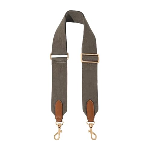Taschengurte Ersatz Crossbody Verstellbare Gurte für Handtaschen Breiter Schultergurt für Geldbörsen Goldener Verschluss Dunkelgrau von MOISTRI