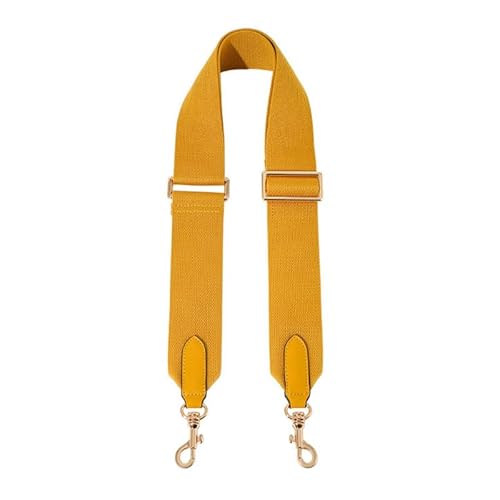 Taschengurte Ersatz Crossbody Verstellbare Gurte für Handtaschen Breiter Schultergurt für Geldbörsen Goldener Verschluss Gelb von MOISTRI