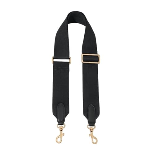 Taschengurte Ersatz Crossbody Verstellbare Gurte für Handtaschen Breiter Schultergurt für Geldbörsen Goldener Verschluss Schwarz von MOISTRI