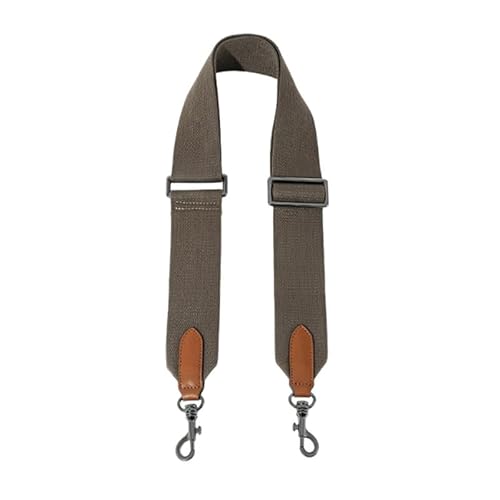 Taschengurte Ersatz Crossbody Verstellbare Gurte für Handtaschen Breiter Schultergurt für Geldbörsen Schwarzer Verschluss Dunkelgrau von MOISTRI