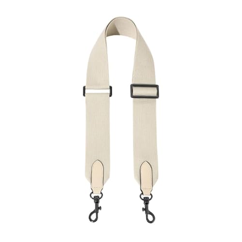 Taschengurte Ersatz Crossbody Verstellbare Gurte für Handtaschen Breiter Schultergurt für Geldbörsen Schwarzer Verschluss Elfenbein von MOISTRI