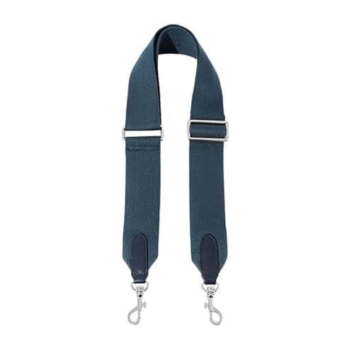 Taschengurte Ersatz Crossbody Verstellbare Gurte für Handtaschen Breiter Schultergurt für Geldbörsen Silberner Verschluss Dunkelblau von MOISTRI