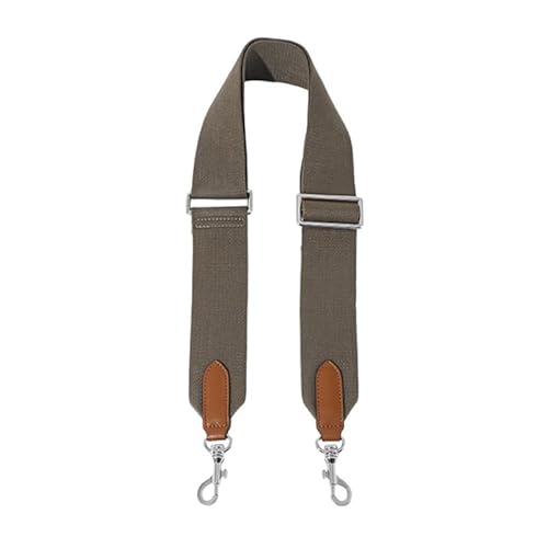 Taschengurte Ersatz Crossbody Verstellbare Gurte für Handtaschen Breiter Schultergurt für Geldbörsen Silberner Verschluss Dunkelgrau von MOISTRI