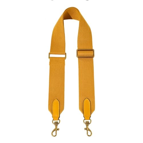 Taschengurte Ersatz Crossbody Verstellbare Gurte für Handtaschen Breiter Schultergurt für Geldbörsen Verschluss aus Messing Gold Gelb von MOISTRI