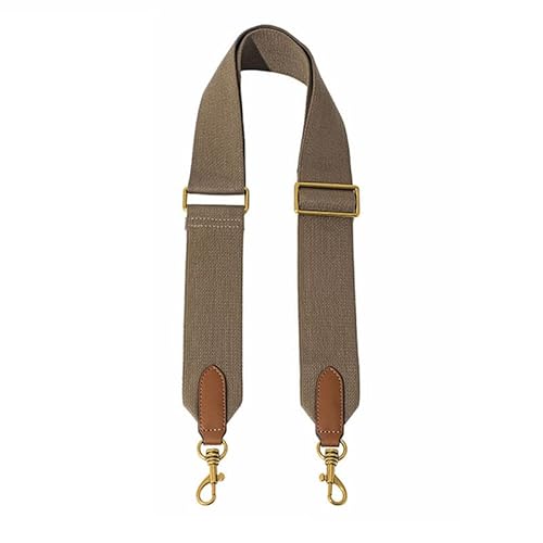 Taschengurte Ersatz Crossbody Verstellbare Gurte für Handtaschen Breiter Schultergurt für Geldbörsen Verschluss aus Messing Gold Grau von MOISTRI