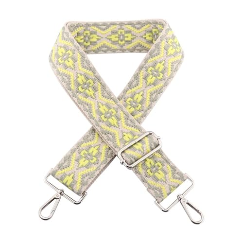 Umhängetasche Gurt für Schulter Handtaschen Sling Bag Geldbörse Gurte Ersatz Jacquard Webart Gepäckgurte Schwarzer Verschluss A1 von MOISTRI