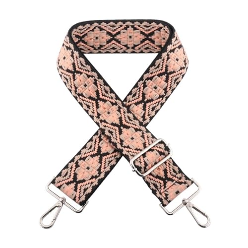 Umhängetasche Gurt für Schulter Handtaschen Sling Bag Geldbörse Gurte Ersatz Jacquard Webart Gepäckgurte Schwarzer Verschluss A7 von MOISTRI