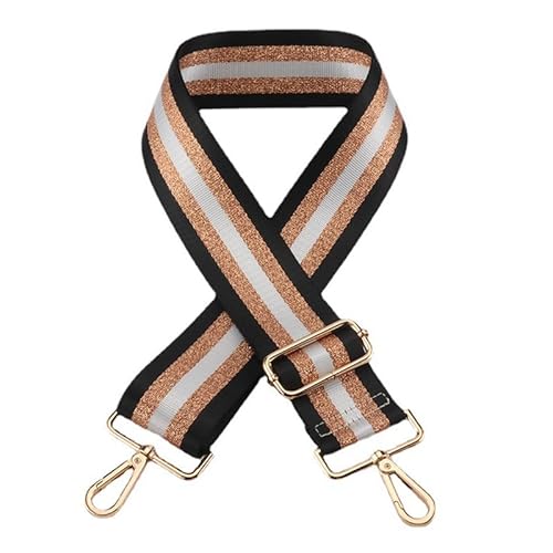 Umhängetasche Gurt für Schulter Handtaschen Sling Bag Gürtel Geldbörse Gurte Ersatz Streifen Gepäckgurte Schwarzer Verschluss A2 von MOISTRI