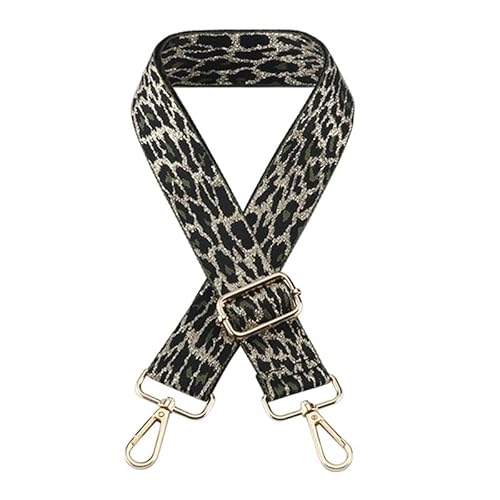 Umhängetasche Gurt für Schulter Handtaschen Sling Bag Gürtel Leopard Gepäckgurte Geldbörse Gurte Ersatz Goldener Verschluss A6 von MOISTRI