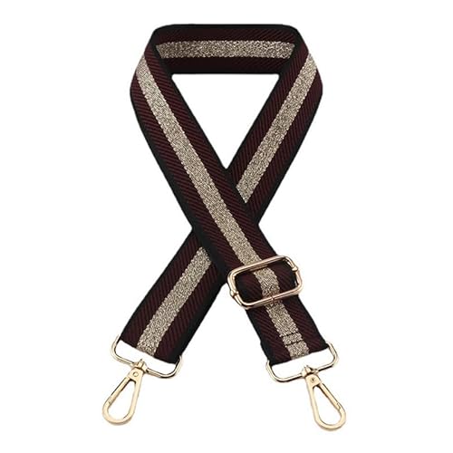 Umhängetasche Gurt für Schulter Handtaschen Umhängetasche Gürtelstreifen Gepäckgurte Geldbörse Gurte Ersatz Schwarzer Verschluss A2 von MOISTRI