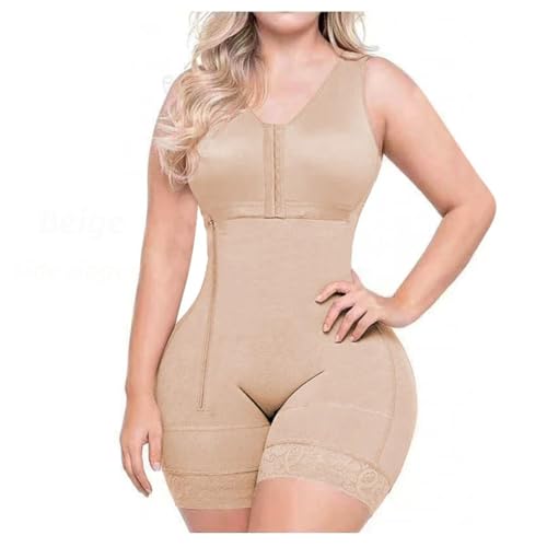 MOJARI Damen Shapewear Postpartum Repair High Compression Korsett Bauchkontrolle Taillentrainer Butt Lifter Shaper Body,Skin color,S von MOJARI