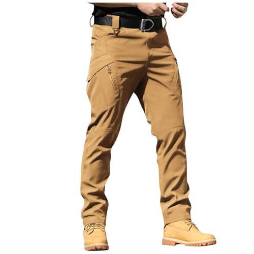 Cargo Hose Herren Men Taktische Hose Herren Armee Lang Stretch Taktische Arbeit Arbeitshose Militär Modern Army Arbeitshosen Männer Schwarz XL von MOKBAY