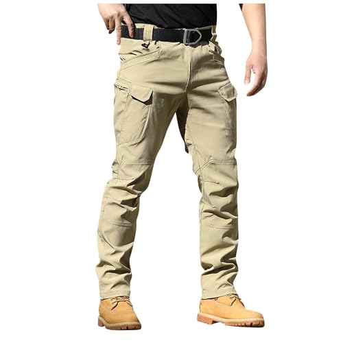 Cargo Hose Herren Militär Tactical Flugzeug Safari Combat Stretch Armee Flecktarn Hose Modern Flecktarn Pants Arbeitshosen Männer Stretch XXL von MOKBAY