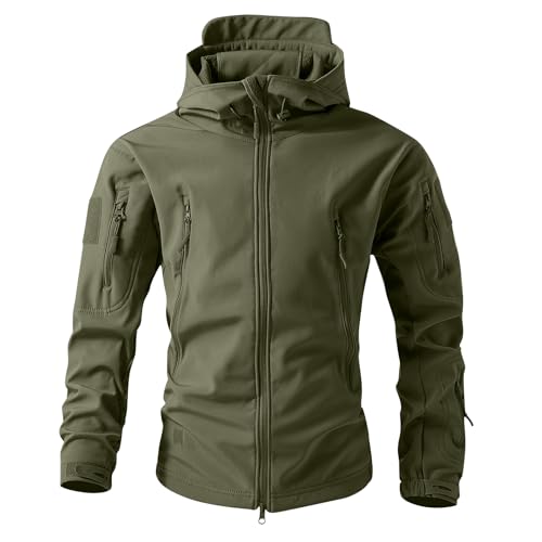 M65 Giant Jacke Herren Tarnung Soldat Kostüm Militär Softshelljacke Militäruniformen Jagd Taktische Jacke Drückjagd M65 Soldat Multifunktionsjacke Tarnanzug Militär Winterjacke Herren M von MOKBAY