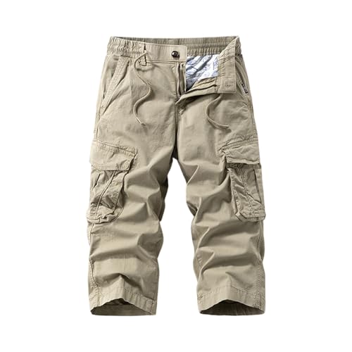 MOKBAY Bermuda Herren Tennishose Stretch Arbeitshosen Kurze Hose Baggy I Miei Ordini Fatti Di Recente Cargoshorts Herren Work Camouflage Cargo mit Taschen Weiße Arbeitshosen Männer Latzhose XXL von MOKBAY